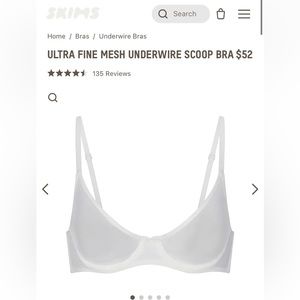 SKIMS Ultra Fine Mesh Underwire Bra